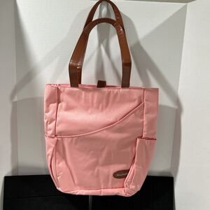 LUZZ All-in-One Pickleball Bag Tote & Duffle Bag with Paddle Pocket Hollow Pink